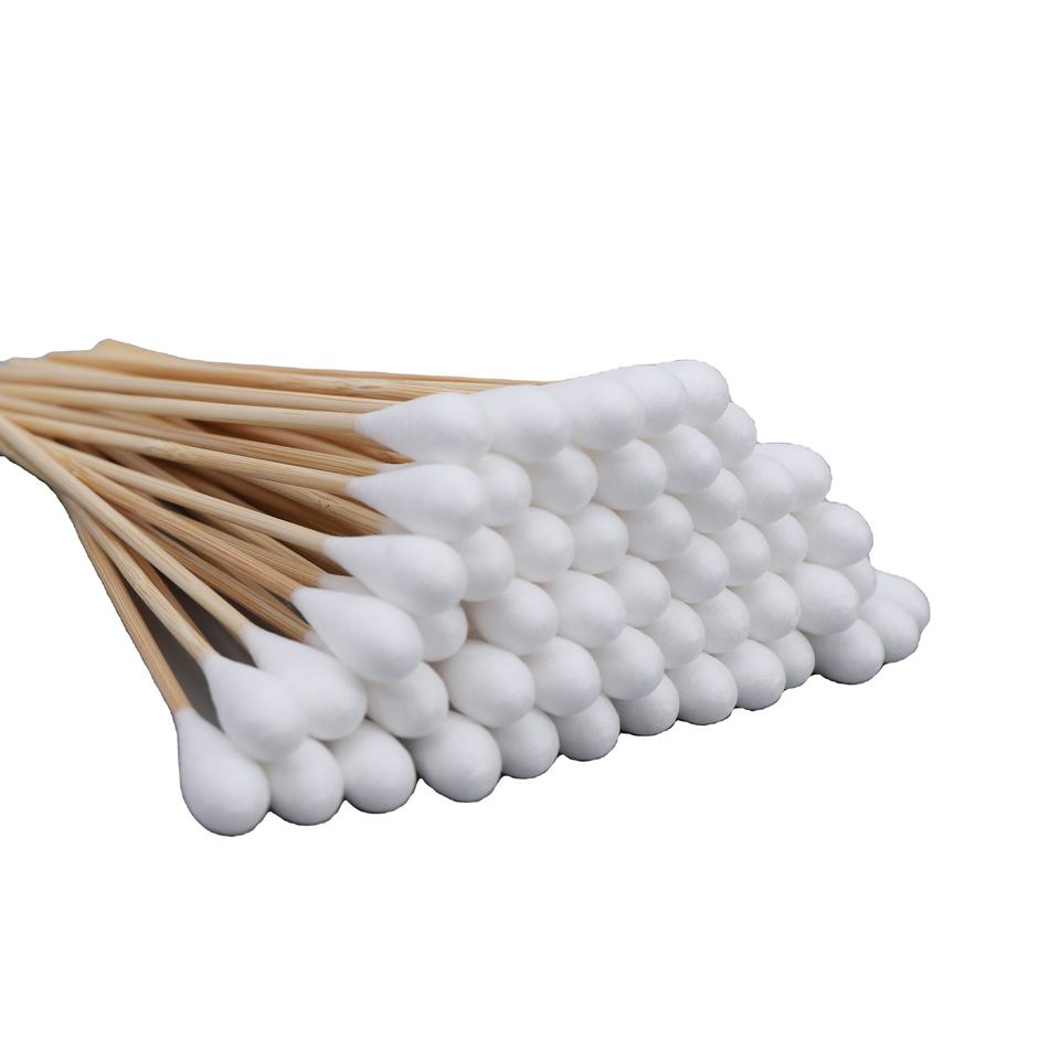 Medical Cotton Swab Wooden Stick Cotton Swab