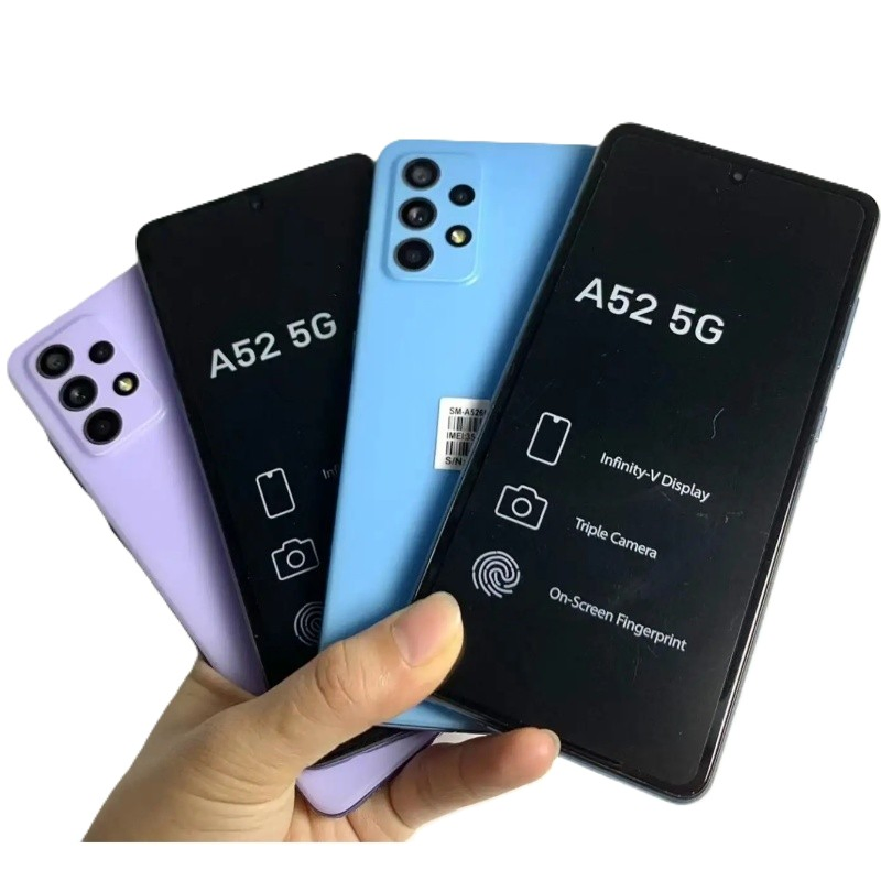 High Quality Original Mobile Phone for A52 5g 6.5 Inches 6+128GB Smartphones Used Second Hand Hot Sale Cell Phone