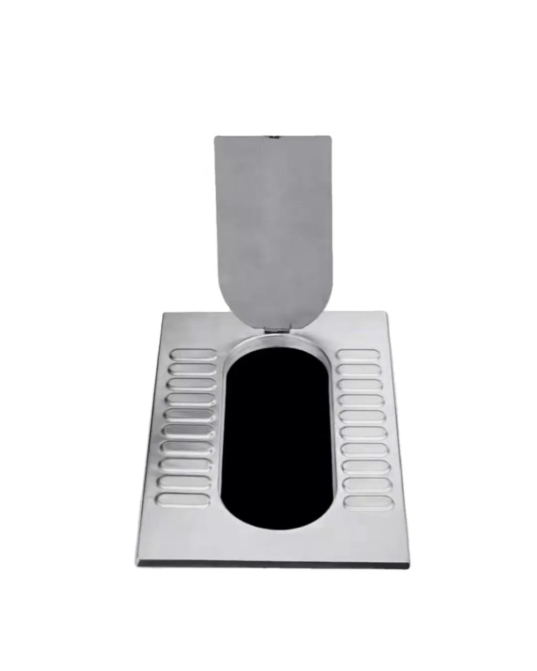 Modern Stainless Steel Concealed Non-Slip Squat Toilet with Cover Plate