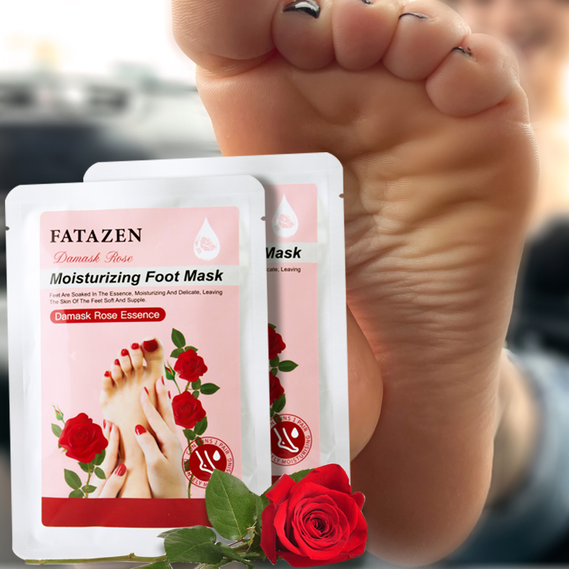 Deep Hydrating Exfoliating Moisturizing Remove Dry Dead Skin Soothing Rose Foot Mask
