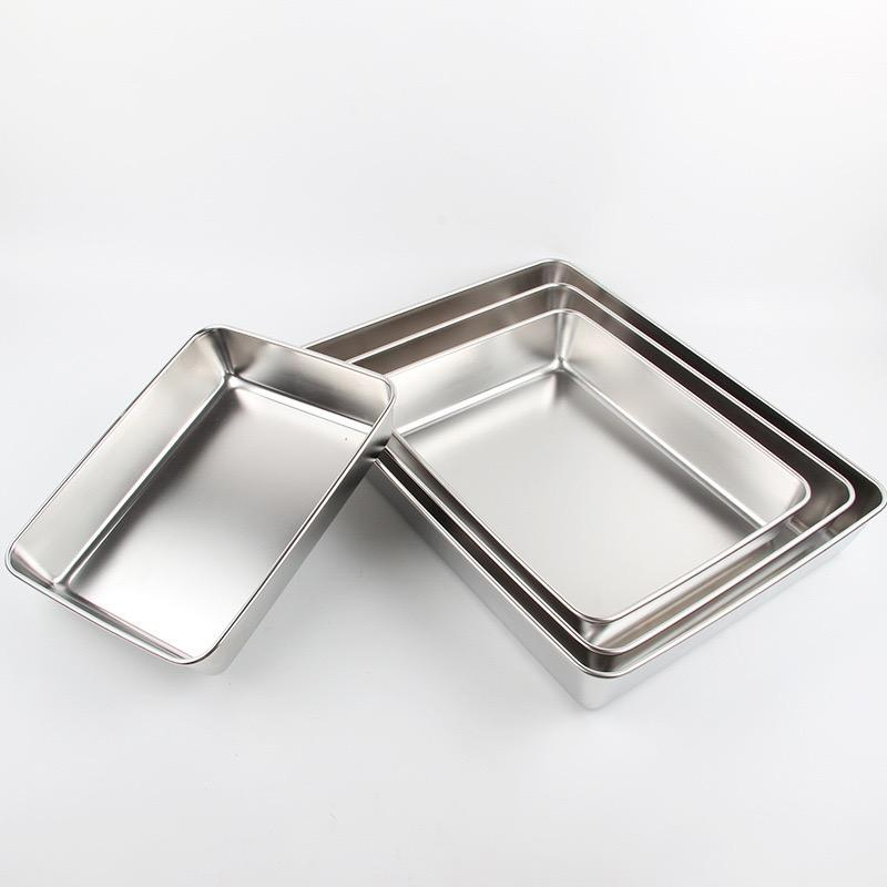 Factory Wholesale Storage Metal Food Baking Cake Pan Stainless Steel Food Restaurant Hotel Steam Table Pans