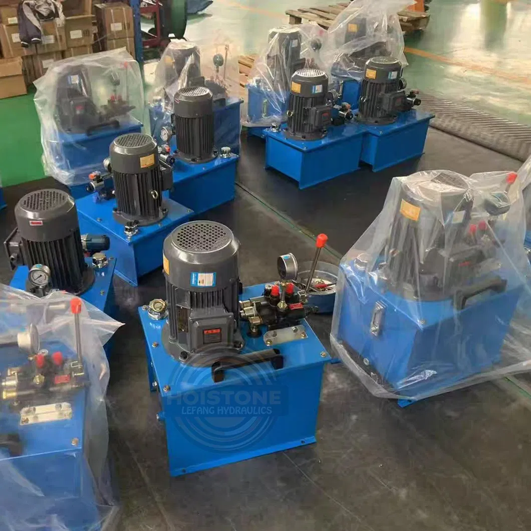 Гидравлическая станция с цилиндром и шлангами