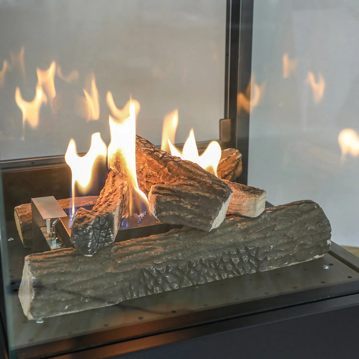 Useful Outdoor Gas Fireplace for Garden Use by LPG Butane Kd420