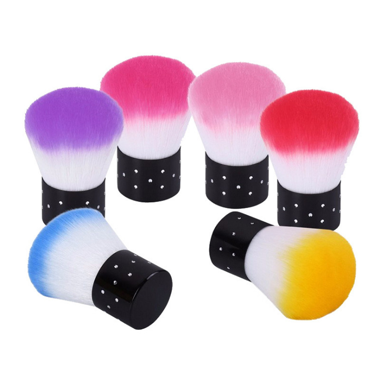 Nail Art Dust Cleaning Brush Colorful Mushroom Brush Makeup Brush