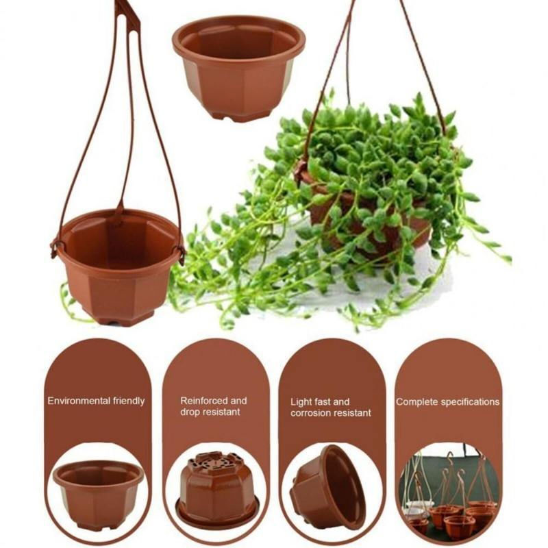 Wholesale Stable Plastic Flower Pots High-Structural Garden Decor Home Decoration Hanging Baskets