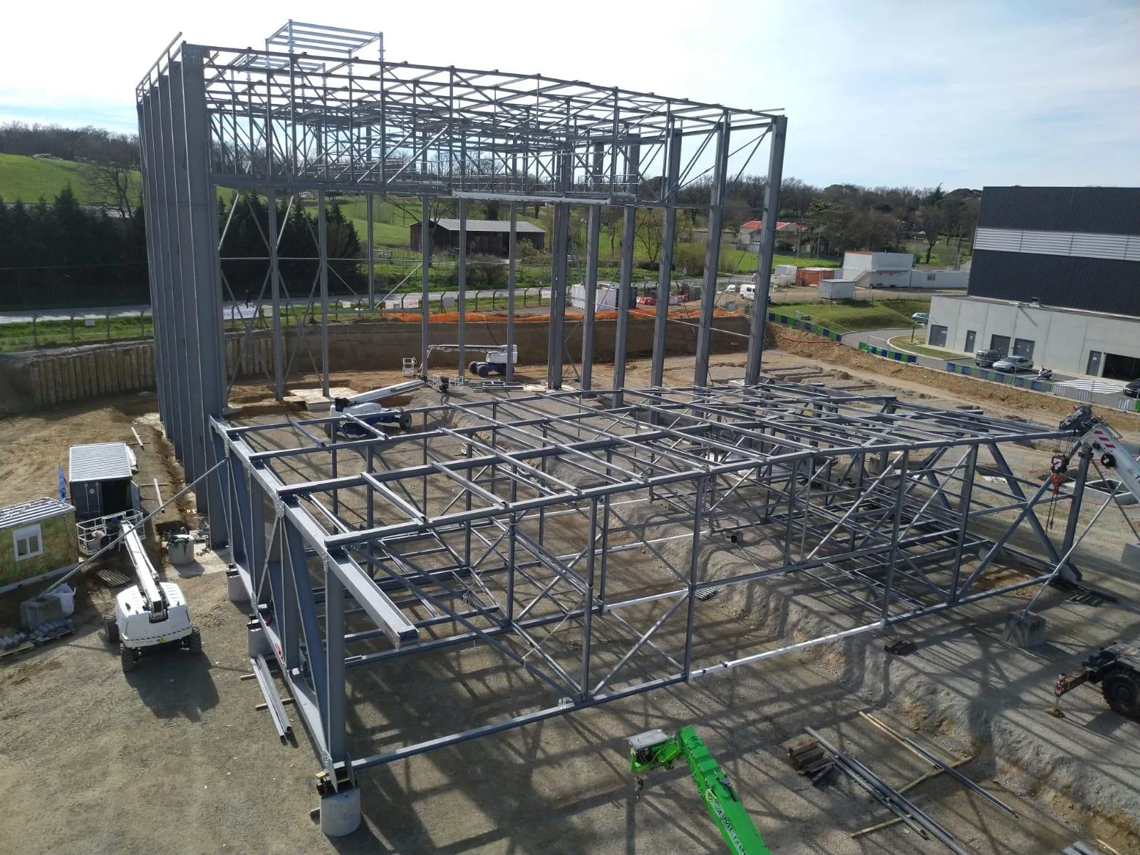 Steel Frame Construction Prefab Garage Warehouse Demountable Steel Structure Shed