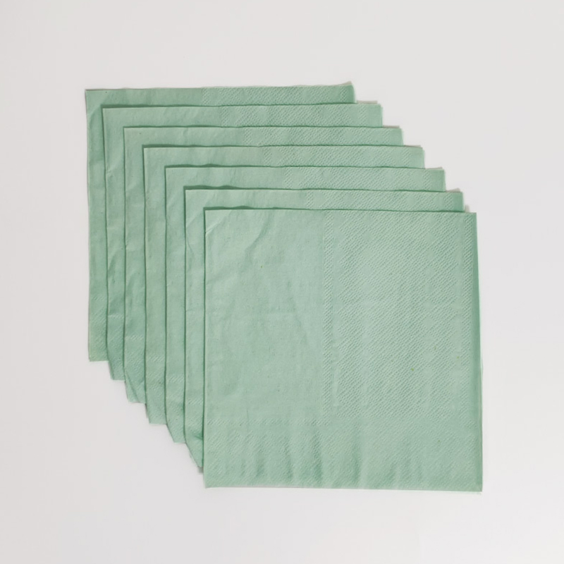 Disposable Sage Green Paper Napkins in Bulk at Cheap Wholesale Price
