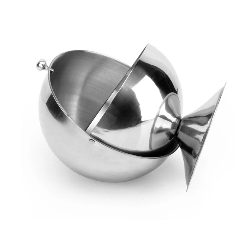 Stainless Steel Food Candy Storage Container Square Cube Jar Household Coffee Holder