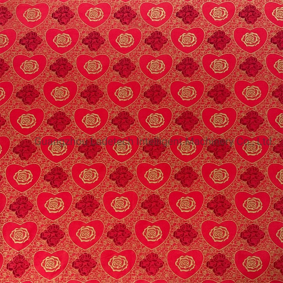 High Quality Red Color 50-80 Grams Mattress Printed Polyester Tricot Knitted Fabric