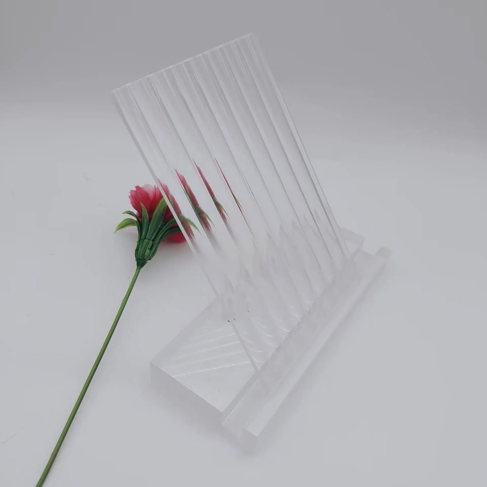 3mm/7mm Ultra Clear Moru Patterned Glass for Furniture/Decorative/Architecture/Window