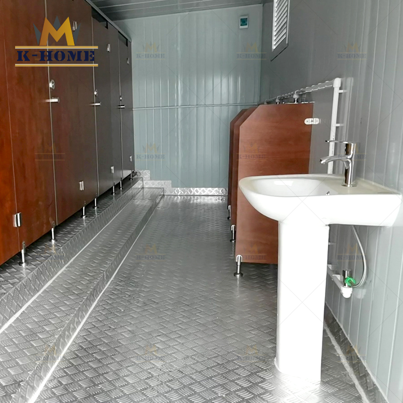 Prefabricated Public Mobile Portable Modular Container Ablution Block Units Restroom Facilities Construction Site Toilet Supplier