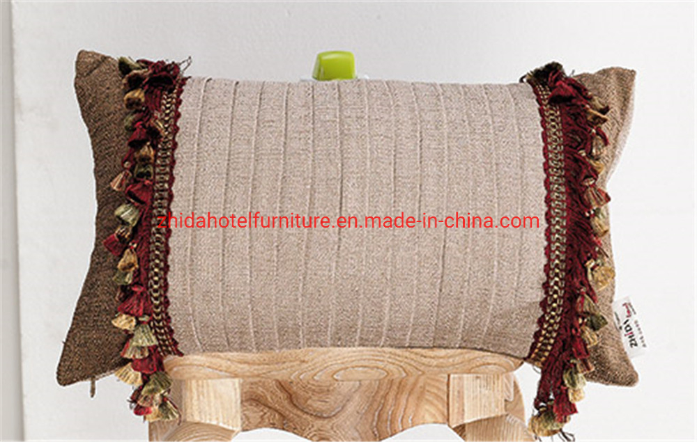 5 Star Hotel Zhida Textiles Embossed Velvet Upholstery Decorative Pillow
