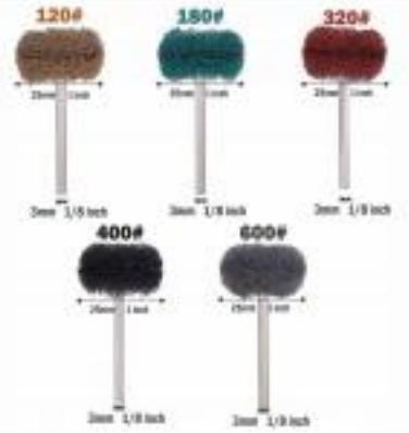 50PCS 2.35mm Mini Drill Abrasive Brush