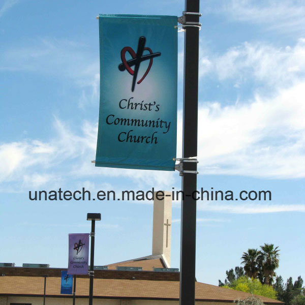 Metal Aluminium Street Lamp Pole Advertising Sign Kit