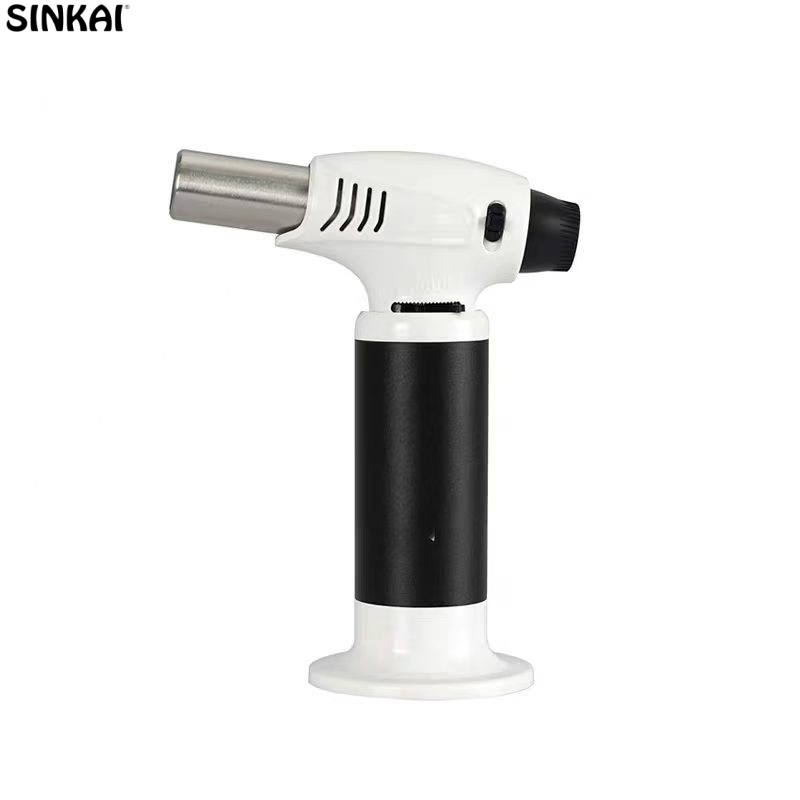Wholesale Custom Cigarette Torch Lighter Windproof Metal Jet Butane Jet Flame for Kitchen BBQ Welding-Jet Flame Torch