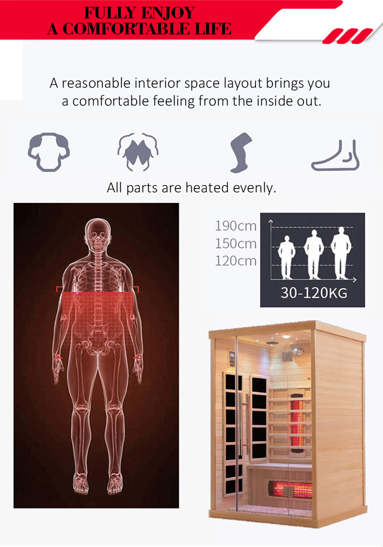 Portable Sauna Cabin for Indoor Use with Easy Assembly Sauna Room