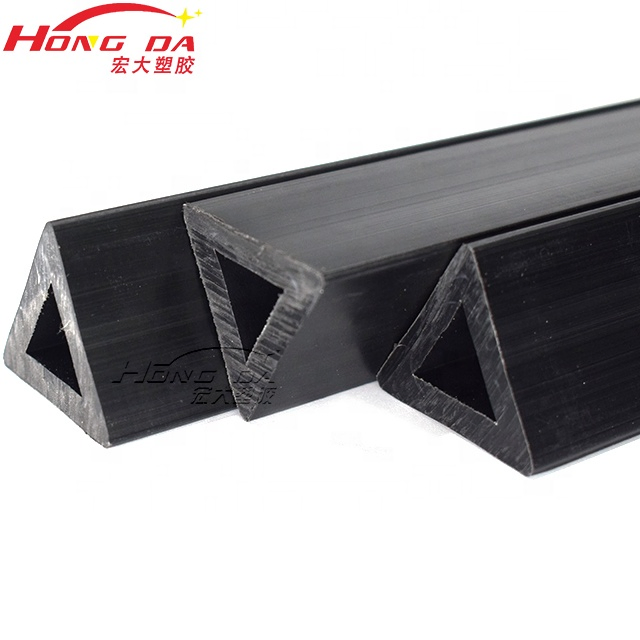 Hot Sale Good Quality UV Resistant PP Extrusion Plastic Profile PVC Triangular Profiles for Building