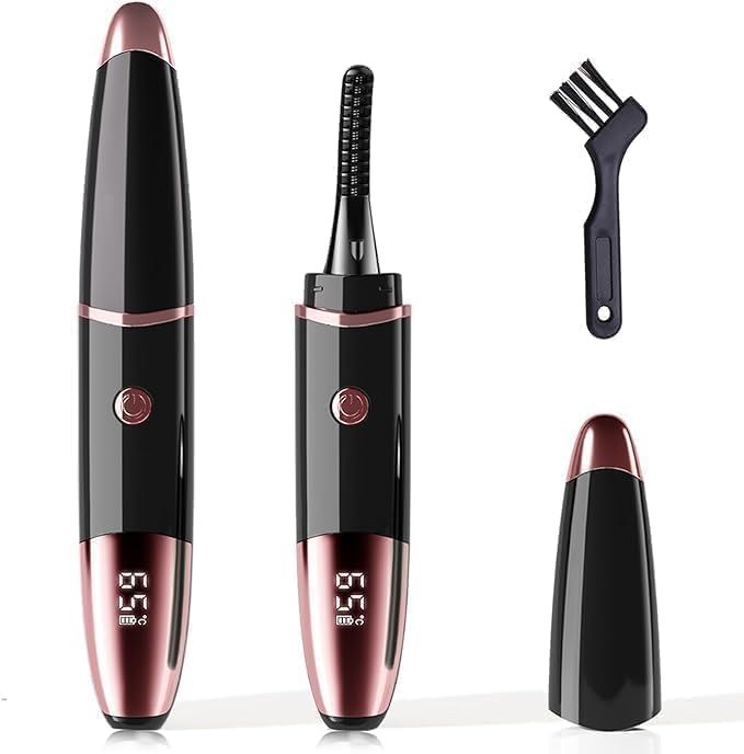 Rechargeable Heated Eyelash Curler - Fast Heat, Long-Lasting Results