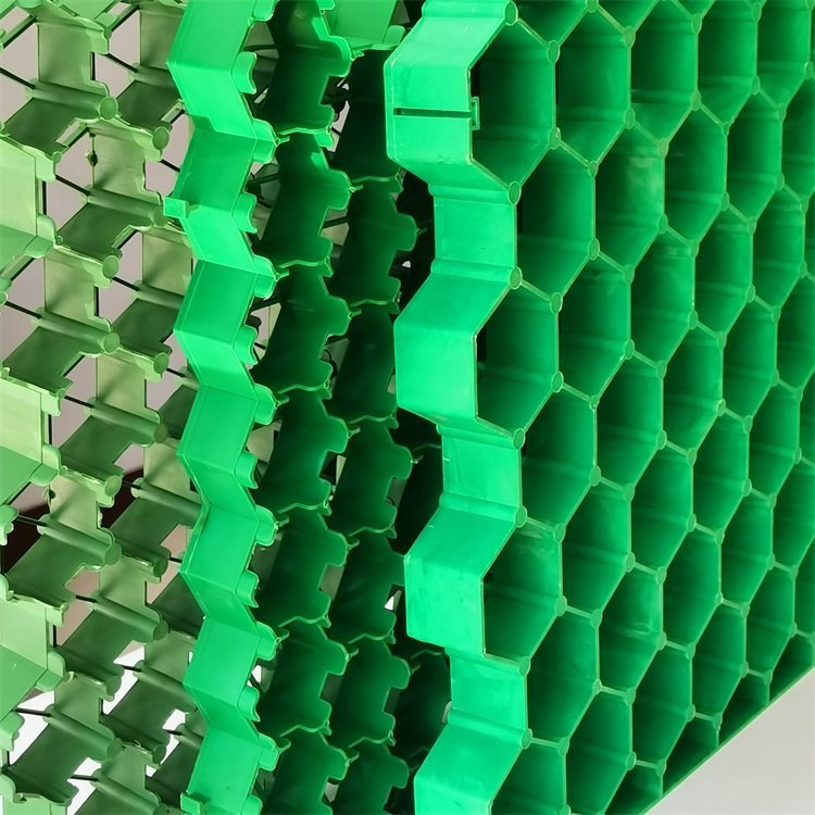 Plastic Grass Grid Polymer HDPE Geocell Grass Paver Concrete