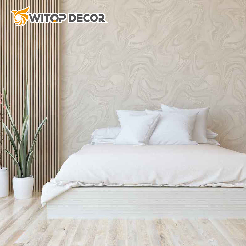 High Luxury Brown PVC Marble Sheet Wallpaper Living Room