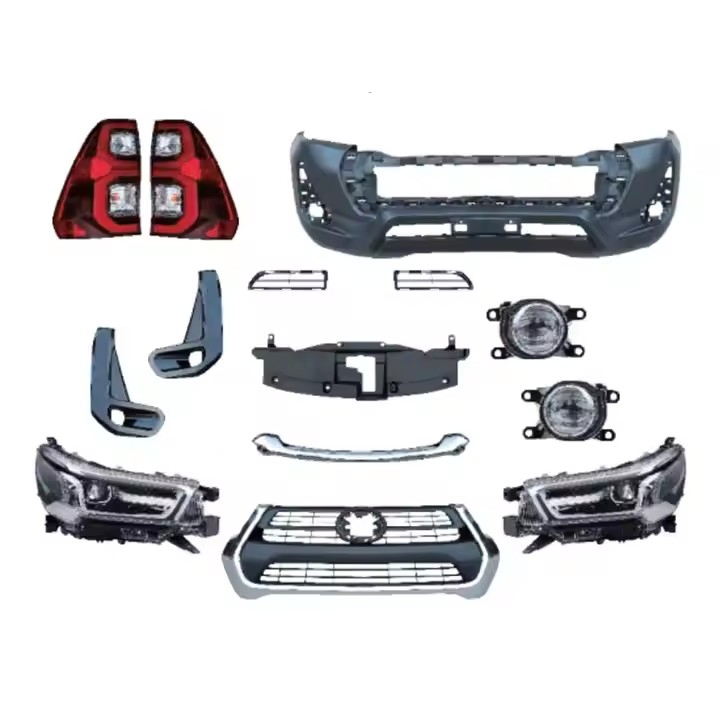 Передняя решетка радиатора для Hilux 2016-2020 (апгрейд до версии 2021)