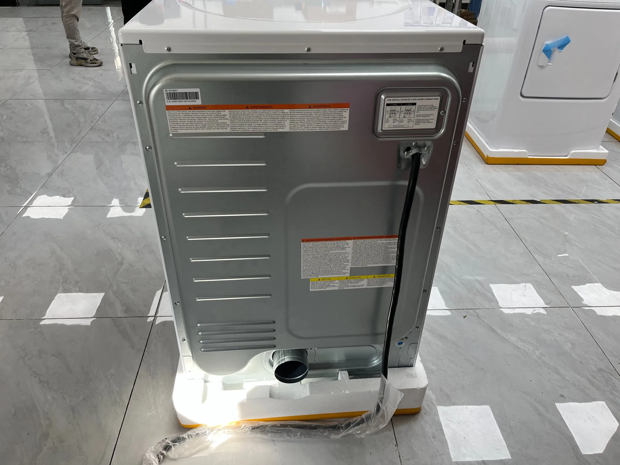 8 Cu. FT 21kg Front Loading Gas Clothes Dryer for Home