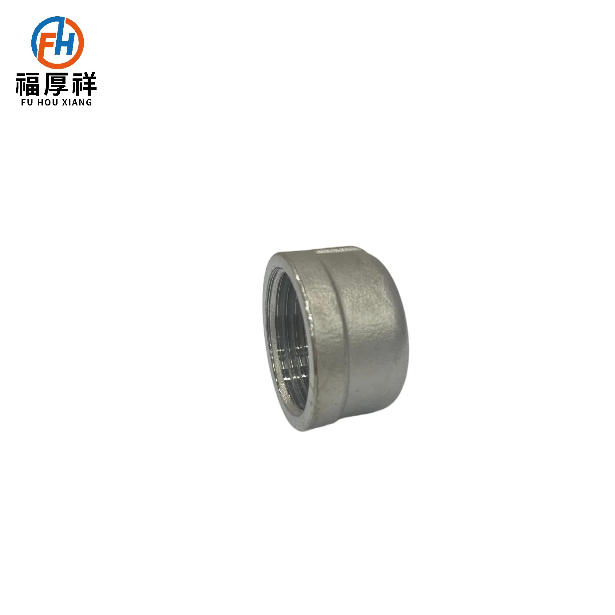 Stainless Steel ANSI Industrial Heavy-Duty BSPT/NPT Threaded End Cap for Water