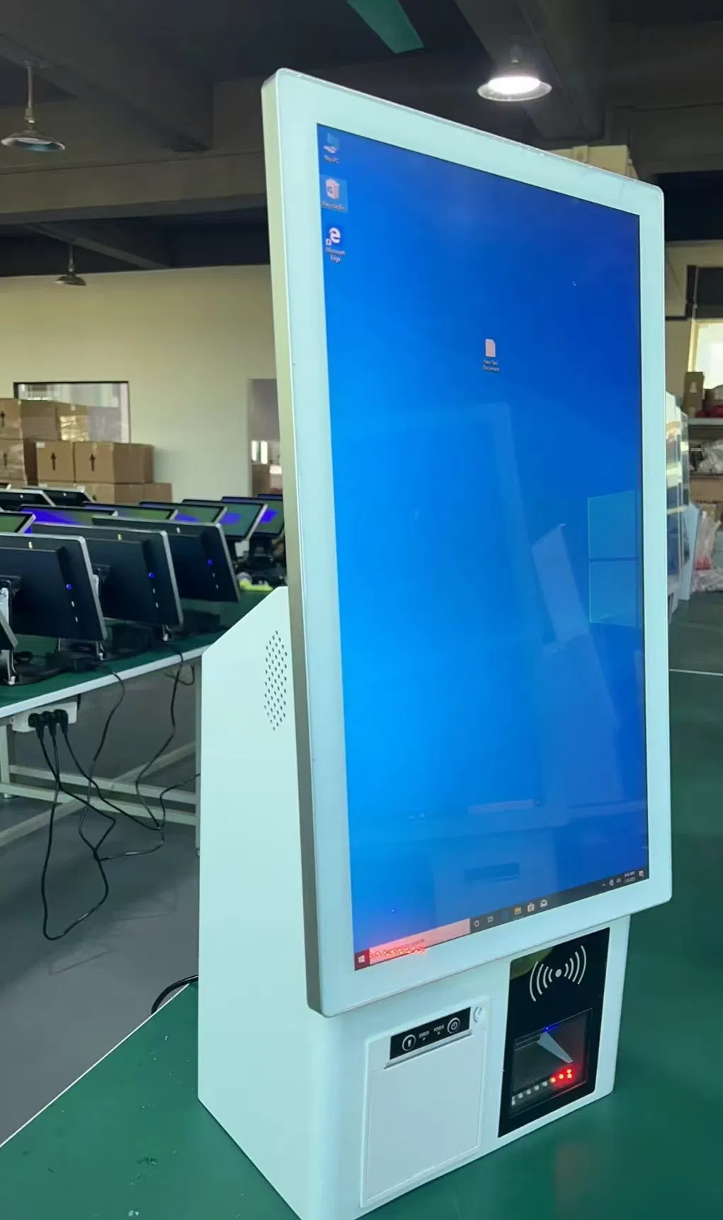 23.8" Touch Screen POS System Self Service Kiosk Check in Kiosk for Ordering