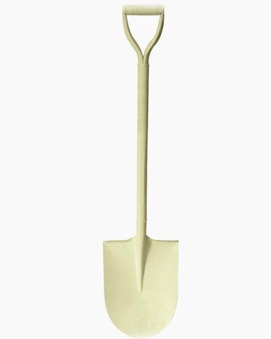Milk Color All Steel Shovel with Steel Handle