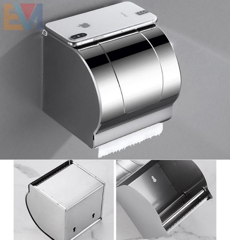 Bathroom Toilet Wall Mounted Roll Paper Towel Kitchen Multi-Function Paper Towel Holder