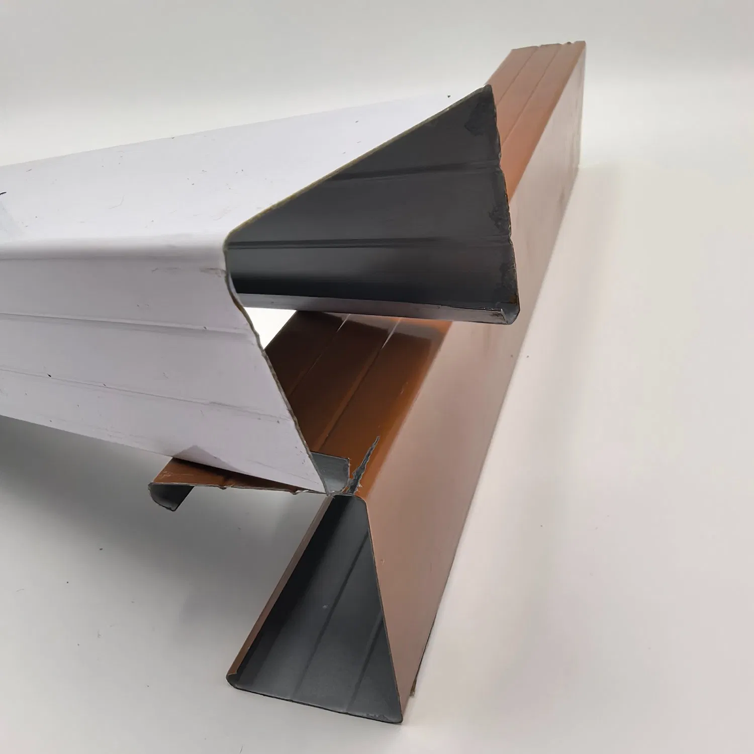 Two-Tone Aluminum Curtain Rail for Stylish Dual-Layer Systems