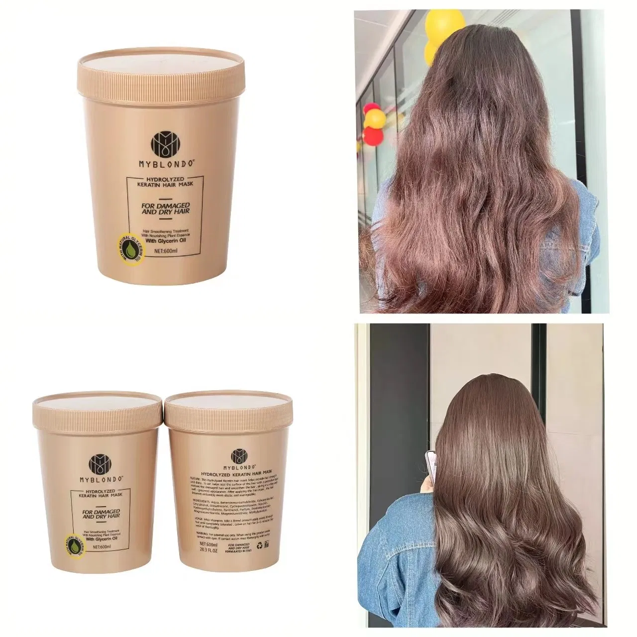 OEM/ODM High Quality Hair Conditioner Protect Hair Repair Damage and Dye Hair Smooth Shiny in Korean