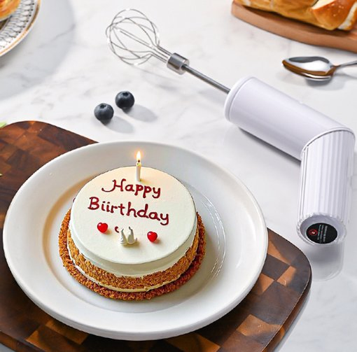 New Folding Electric Egg Beater, Home Kitchen Whisk, Egg Mixer