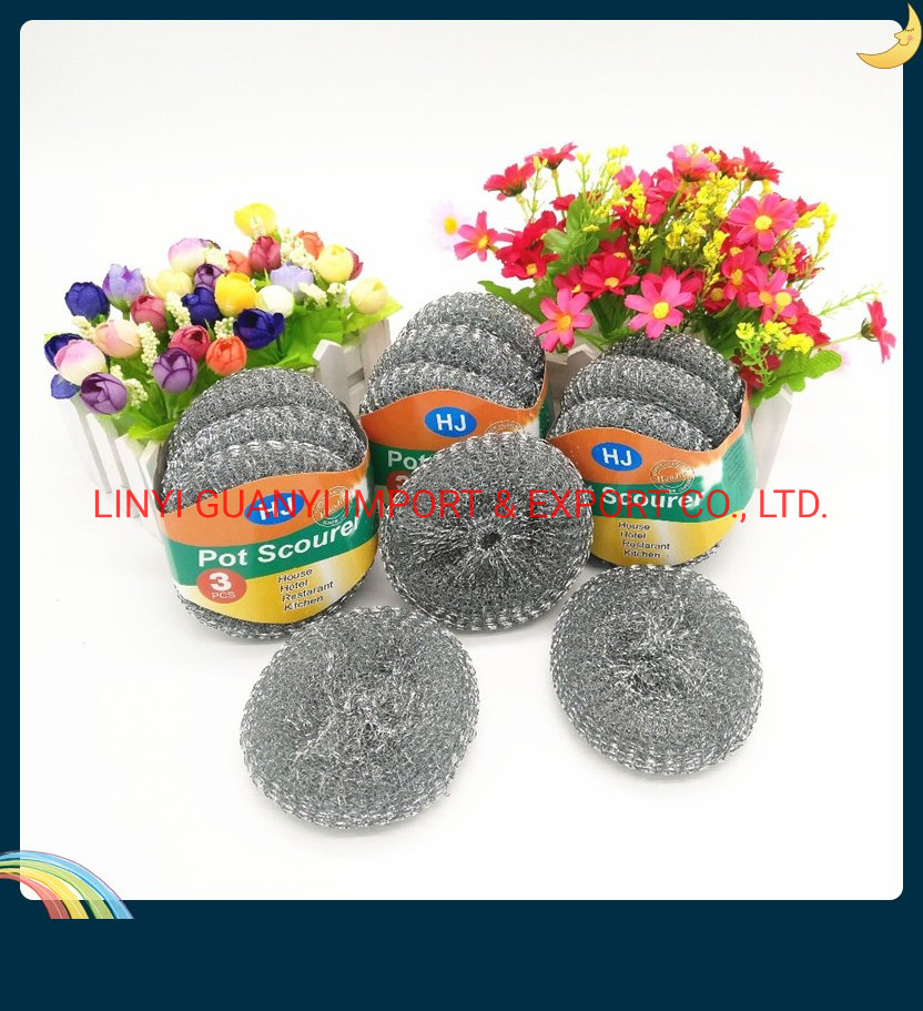 Household Stainless Steel Wire 410 Kitchen Pot Cleaning Ball Scourer