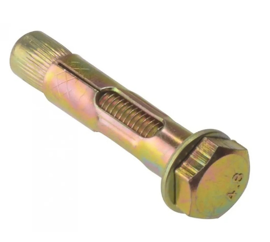 Анкерный болт с шестигранной головкой и втулкой, оцинкованный