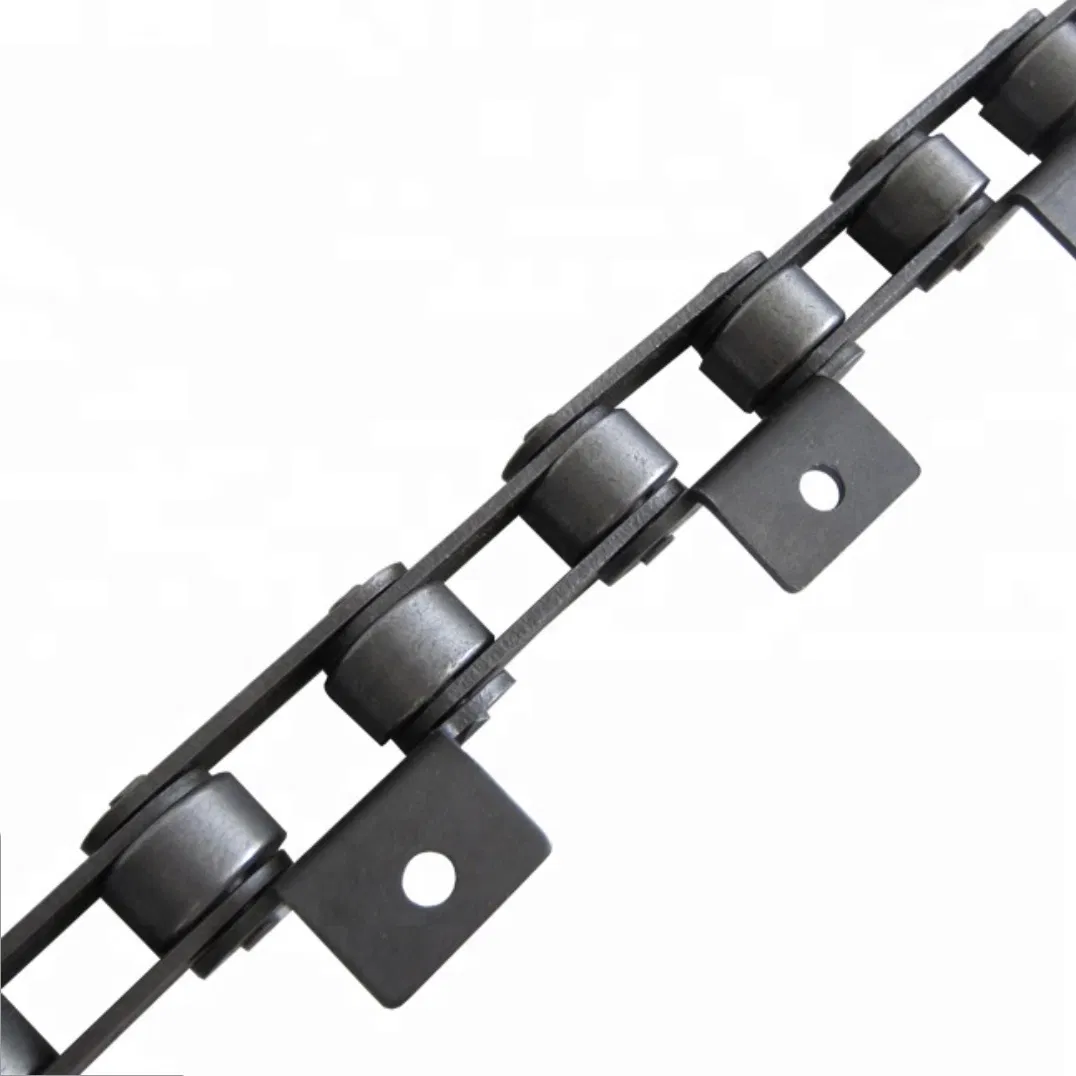 ISO DIN Standard Carbon Steel Pitch 100mm M Series Conveyor Roller Chain with Attachments