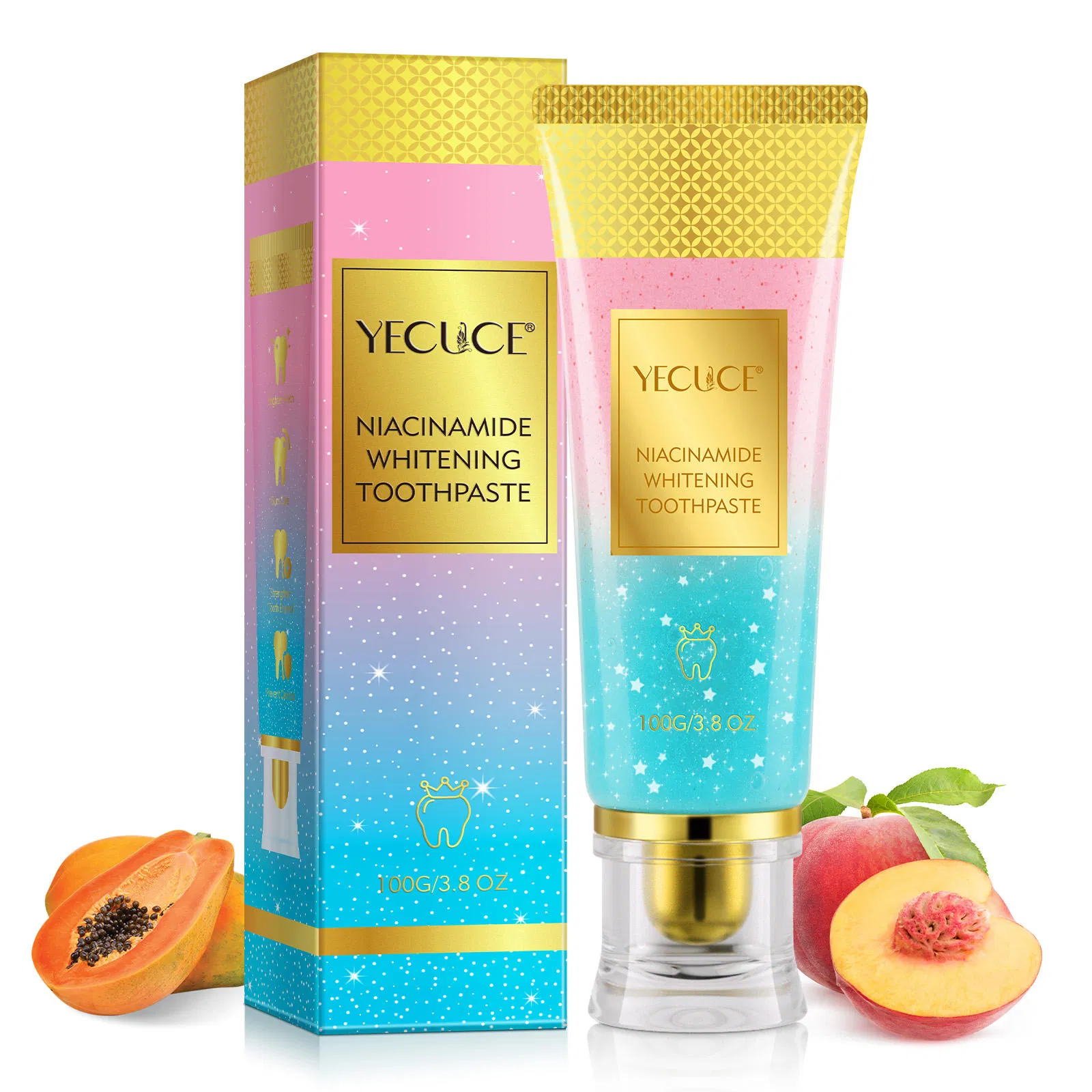 Milk Flavor Teeth Cleaning Toothpaste with Probiotics for Fresh Breath