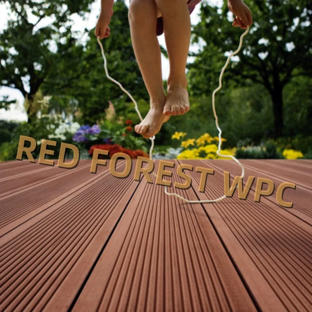 Wood Plastic Composite WPC Waterproof Floor Decking for Outdoor Terrace Garden Exterior Space Decoration Panel