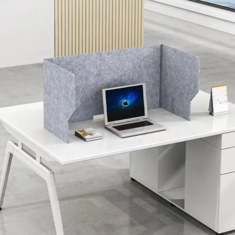 Hot Sale Polyester Acoustic Panels Soundproof Pet Acoustic Privacy Screen Partition Office Desk Dividers