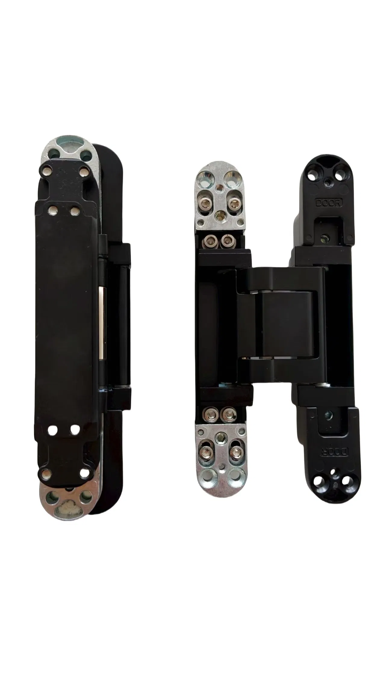 Heavy Duty 100kg off-Axis Panel Hinge 3D Invisibleconcealed Adjustable Zinc Alloy Hidden Hinge for Decoration Wainscot Board Wooden Laminate Swing Door