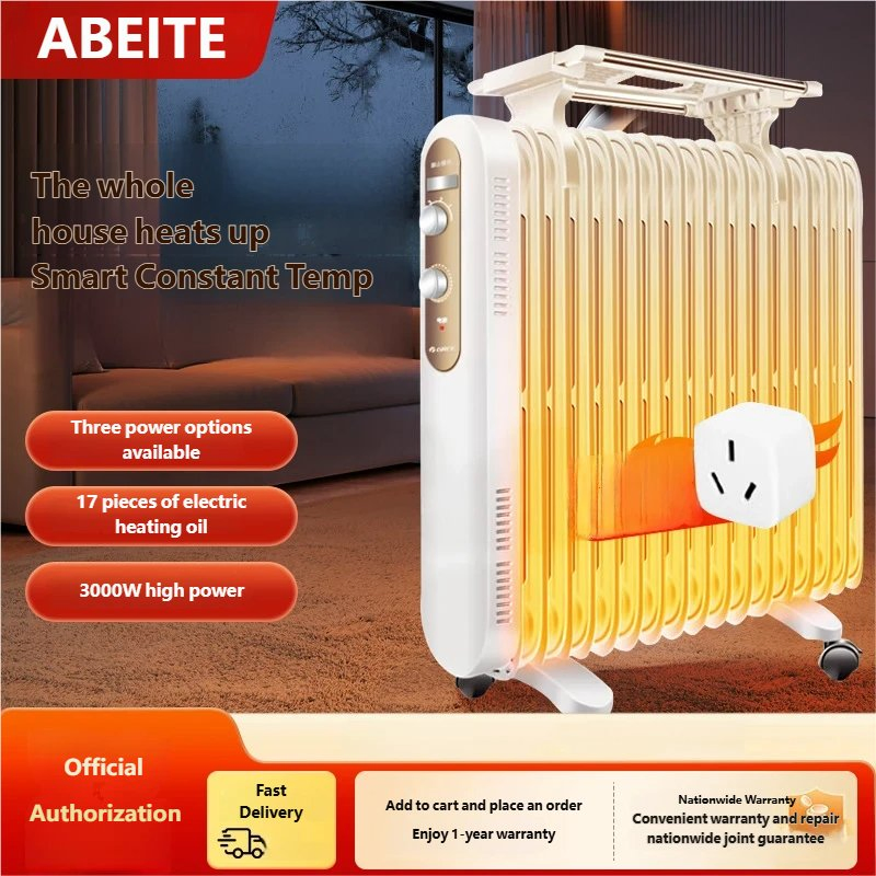 Efficient Abeite Electric Oil Heater 17 Heating Plate for Clothes Babies and Mothers