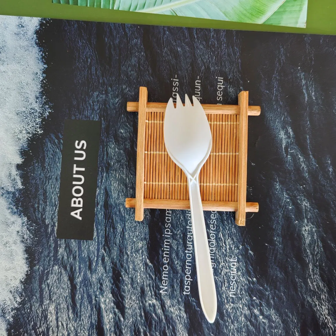 Food Grade 100% Compostable Disposable Cpla Eco Friendly Cutlery Kit with Knife Fork Spoon