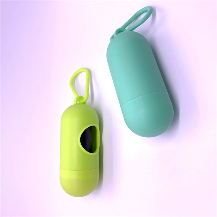 Pet Cleaning Supplies Colorful Pills Shape Portable Garbage Box Dog Picking up Dog Pop Bag