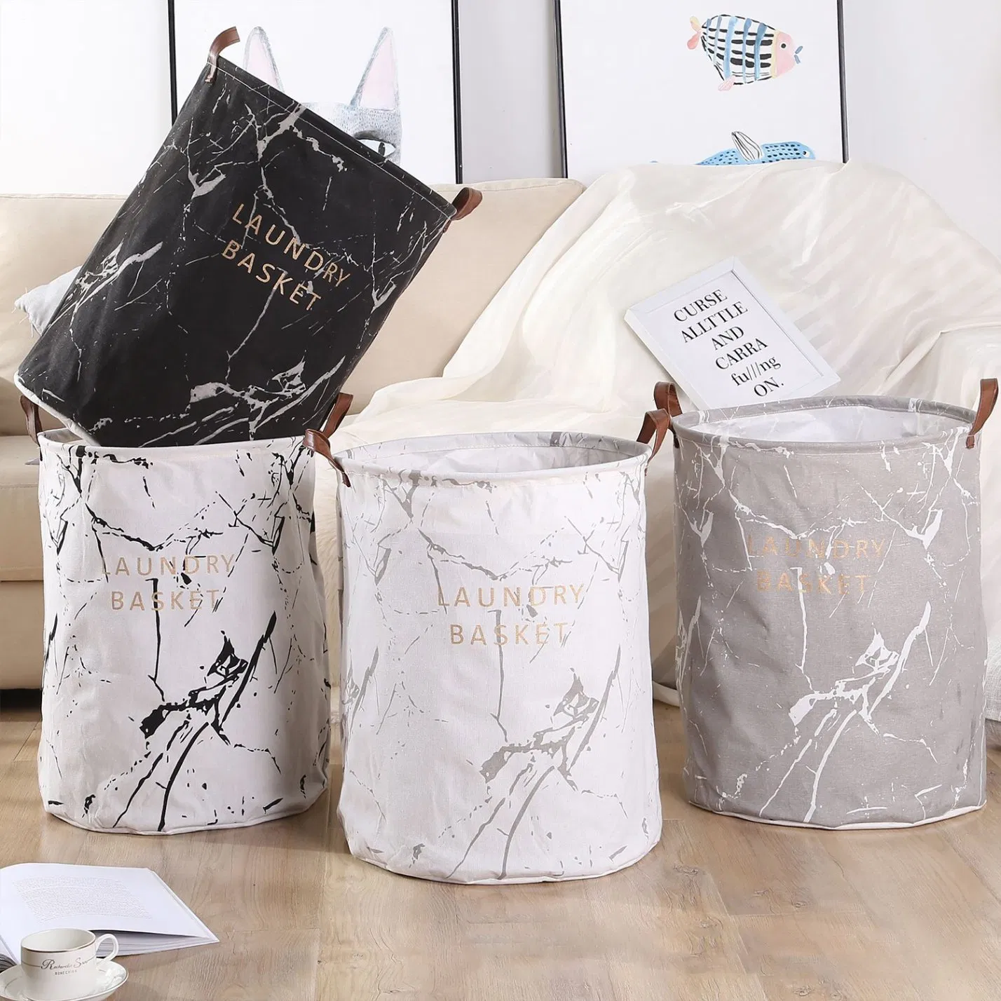 Modern Home Use Extra Large Big Customized Laundry Basket Foldable