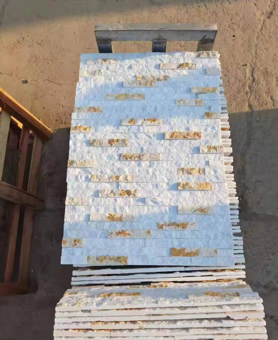 Exterior Wall Tile Beige Natural Cultrual Slate Stone Veneer for Interior Fireplace