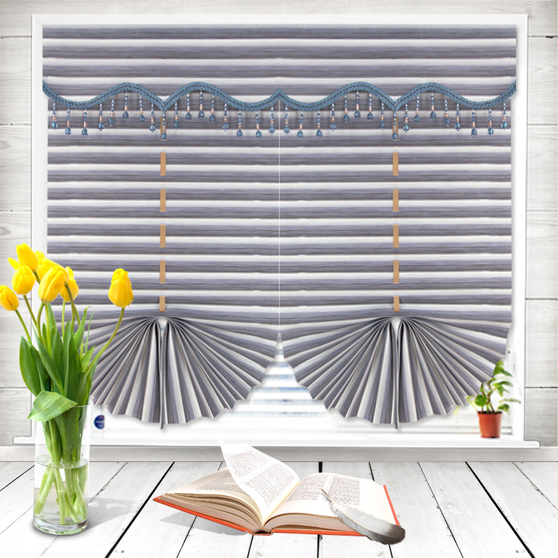 Keshang Hot Sale Fan Shaped and Screen Roman Shade