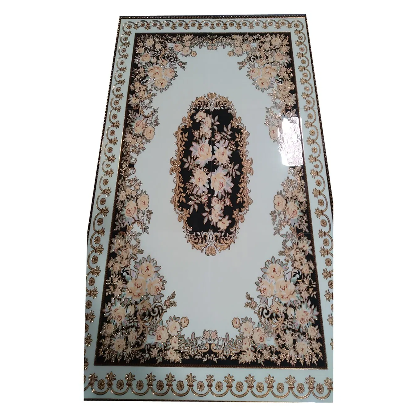 Factory Direct Cheap Map Pattern Polyester Carpet Cheap Tiles