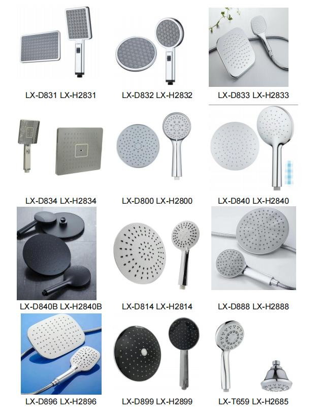 Iprosan 9 Inch Round Shower Head Set ABS Brass Shower Set