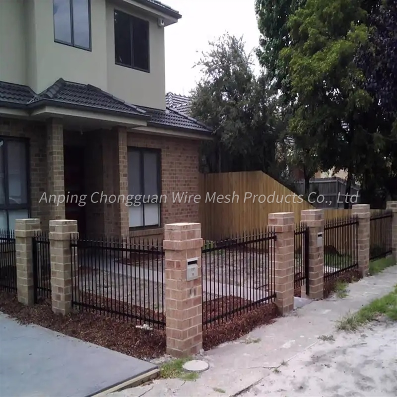 Aluminium Alloy Fence Steel Metal Picket Ornamental Fence Tubular Steel Fence Temporary Fence Clip Zinc Steel Fence