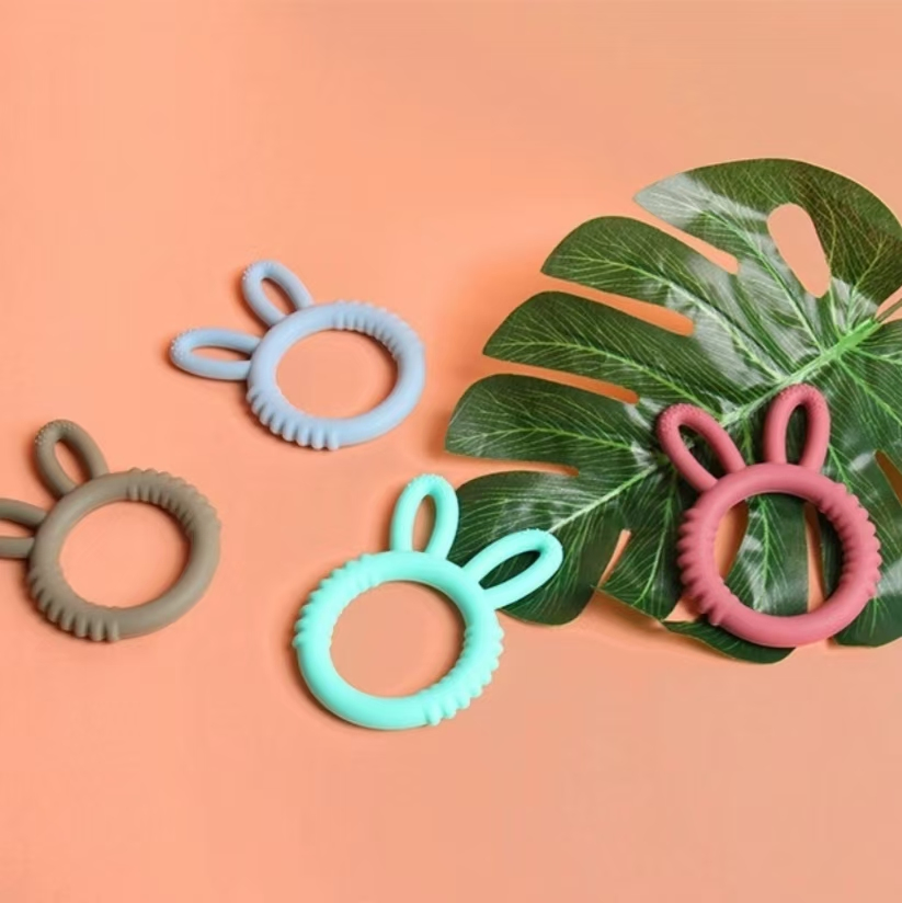 Gentle and Safe Silicone Teethers Rings for Infant Relief